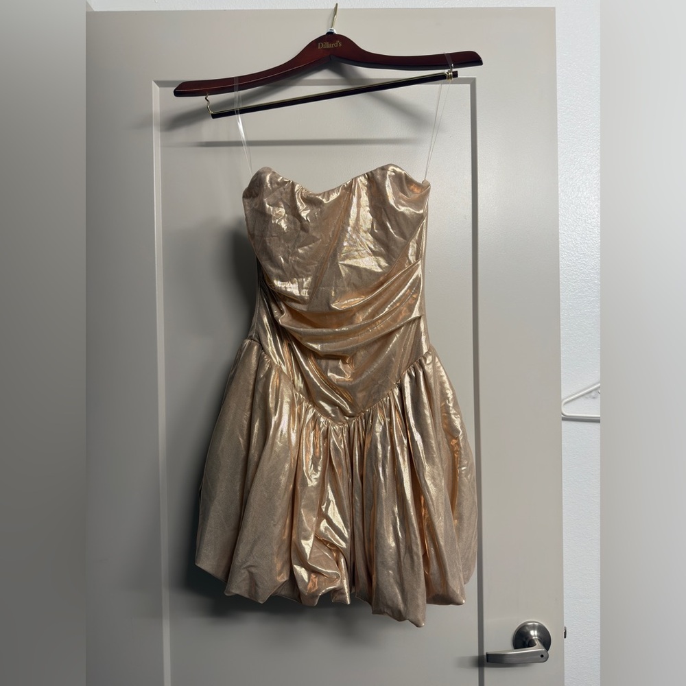 Fashion Nova Gold Mini Dress